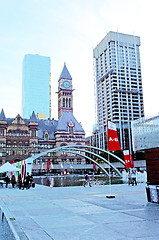 Image showing Nathan Phillip square in Toronto.