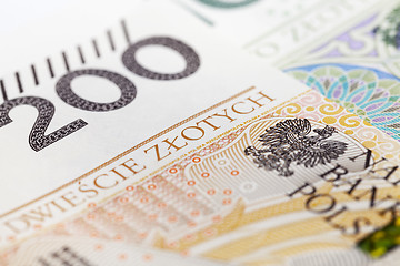 Image showing Polish Zloty closeup
