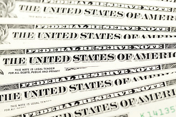 Image showing American dollars, close-up