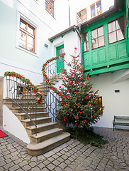 Image showing Christmas tree on Old Town Square in Prague