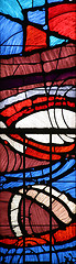 Image showing Stained glass church window