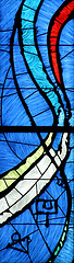 Image showing Stained glass church window