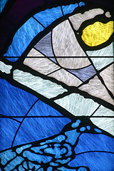 Image showing Stained glass church window