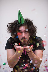 Image showing confetti man on party