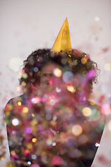 Image showing confetti man on party