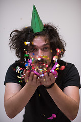 Image showing confetti man on party