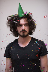 Image showing confetti man on party