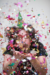 Image showing confetti man on party