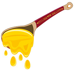 Image showing Spoon with honey