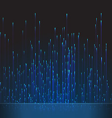 Image showing Abstract Background Fiber Optic Trace Blue Signal