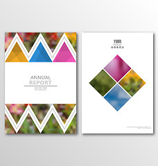 Image showing Leaflet Brochure Flyer Template A4 Size Design, Annual Report Book Design