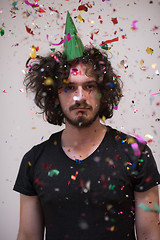 Image showing confetti man on party