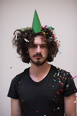 Image showing confetti man on party