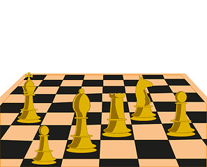 Image showing Desk play chess