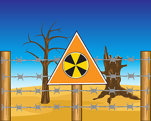 Image showing Zone to radioactive danger