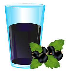 Image showing Juice from berry currant