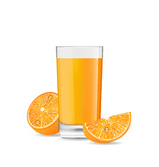 Image showing Orange Cocktail with Slice