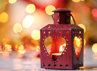 Image showing Christmas lantern.