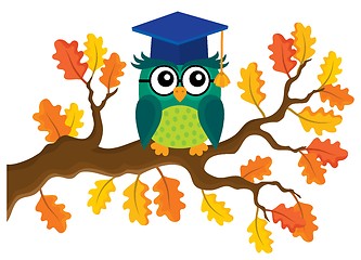 Image showing Stylized school owl theme image 8