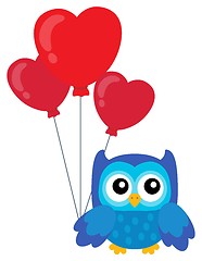 Image showing Valentine owl topic image 3