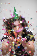 Image showing confetti man on party