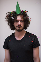 Image showing confetti man on party