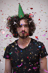 Image showing confetti man on party