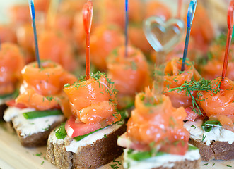 Image showing canapes