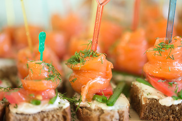 Image showing canapes