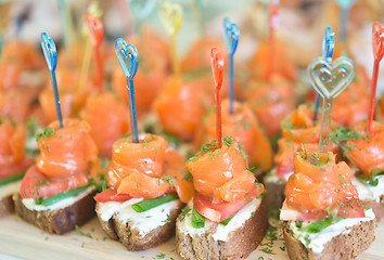 Image showing canapes