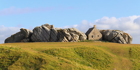 Image showing The little house inside the rocks