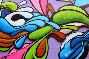 Image showing Colorful graffiti art