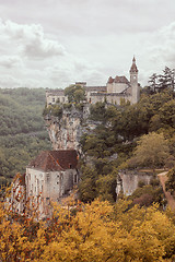 Image showing Rocamadour village on a cliff