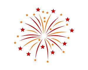 Image showing Firework on white background