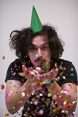 Image showing confetti man on party