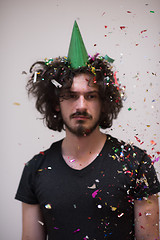 Image showing confetti man on party