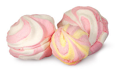 Image showing Several pieces colorful marshmallow