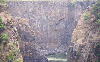 Image showing empty waterfall