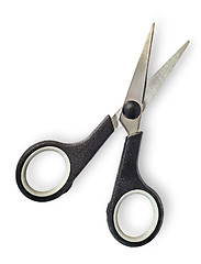 Image showing Disclosed small scissors with black handles