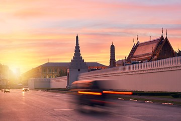 Image showing Beautiful sunrise in Bangkok