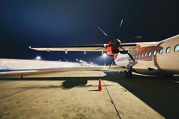 Image showing Airport in the night