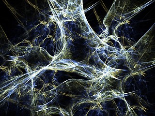 Image showing Blue and yellow chaos