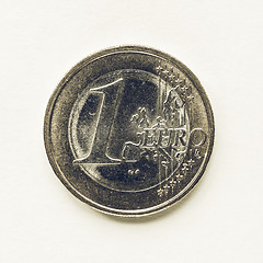 Image showing Vintage 1 Euro coin