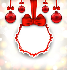 Image showing Merry Christmas Background with Celebration Card