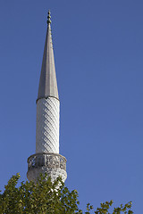 Image showing Minaret, view from below