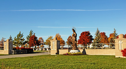 Image showing Entrance of a cemetery.