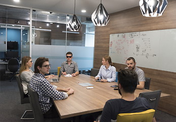 Image showing startup business team on meeting