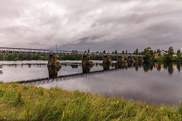 Image showing railroad bridge