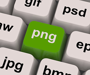 Image showing Png Key Shows Picture Format For Images