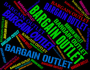 Image showing Bargain Outlet Represents Market Discount And Discounts